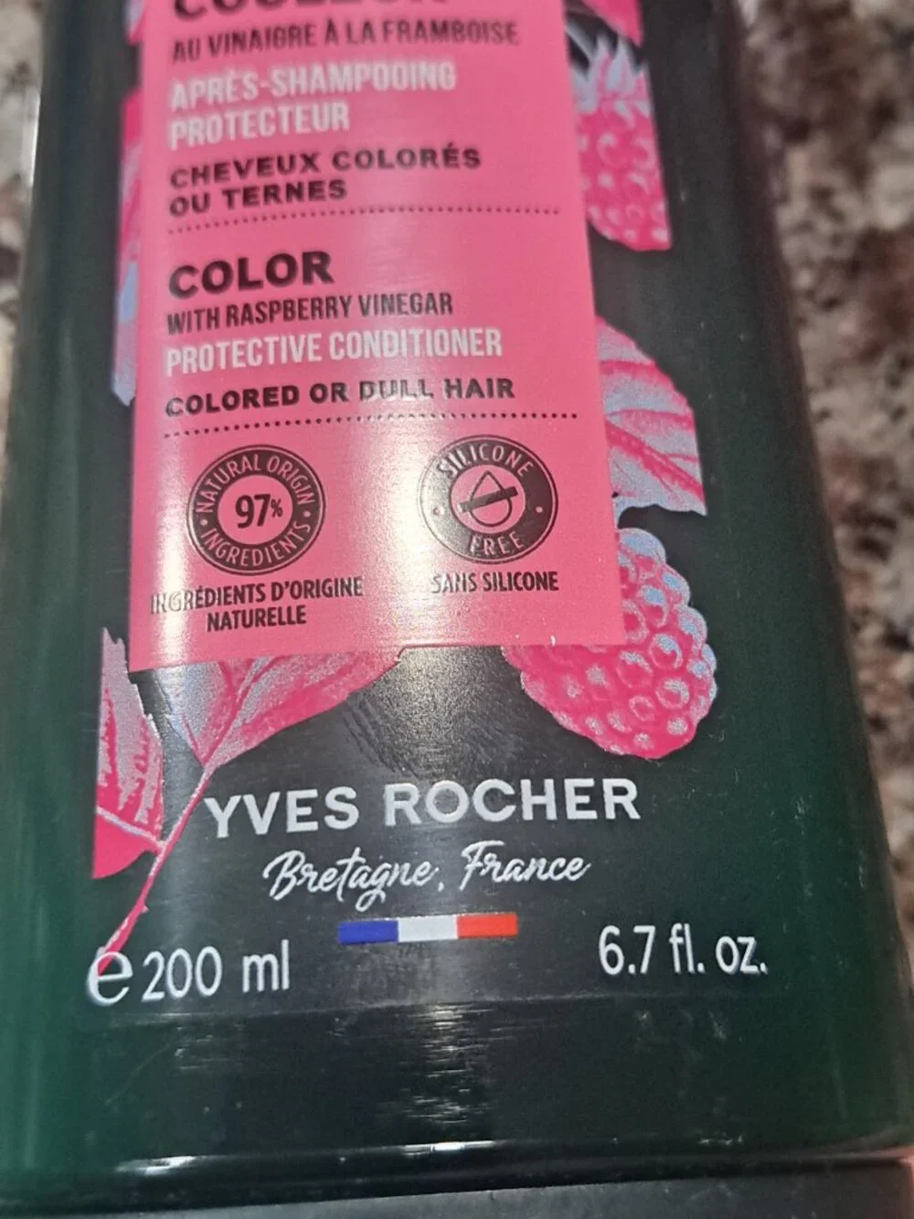 YVES ROCHER PROTECTIVE CONDITIONER WITH RASPBERRY VINEGAR